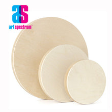 White Smoke Art Spectrum Round Wooden Panel 30cm Diameter 20mm Deep Canvas and Painting Surfaces