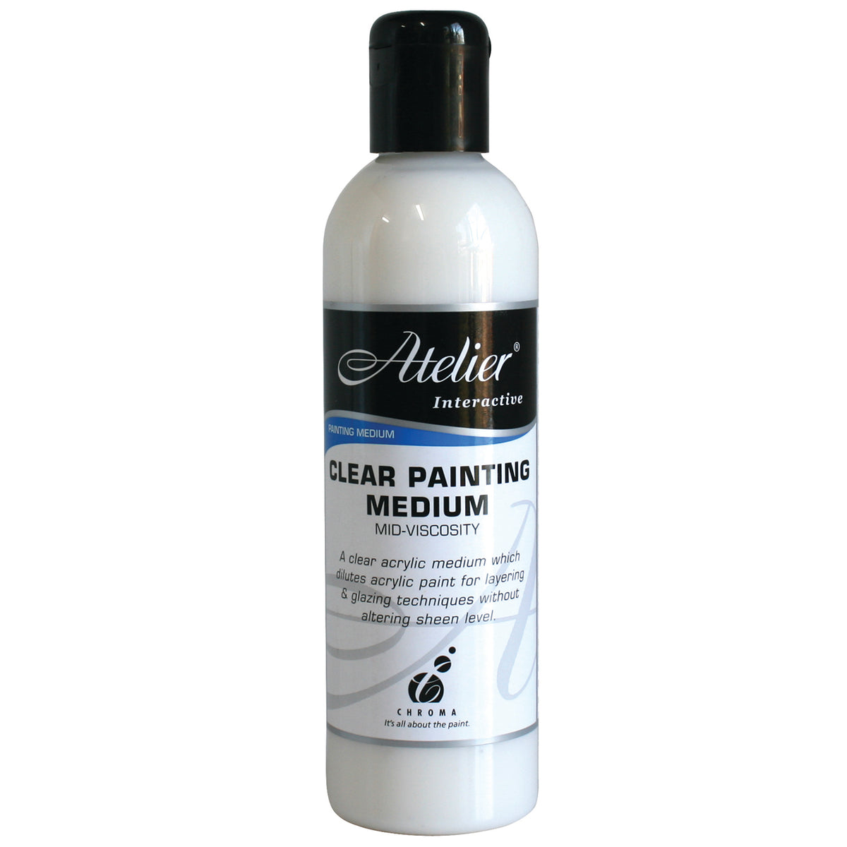 White Smoke Atelier Clear Painting Medium, Mid-Viscosity, 250ml Mediums