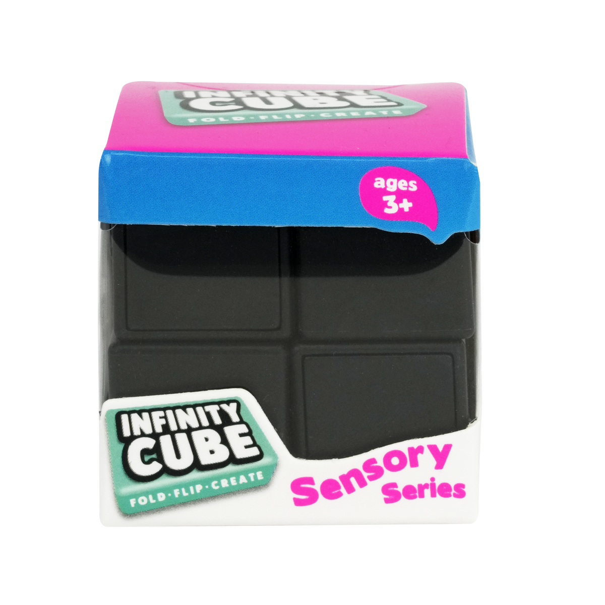 Dark Slate Gray Trend Hub 85g Infinity Cube Black Fidget Toys