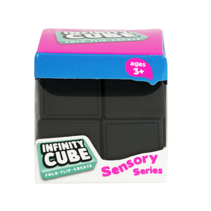 Dark Slate Gray Trend Hub 85g Infinity Cube Black Fidget Toys