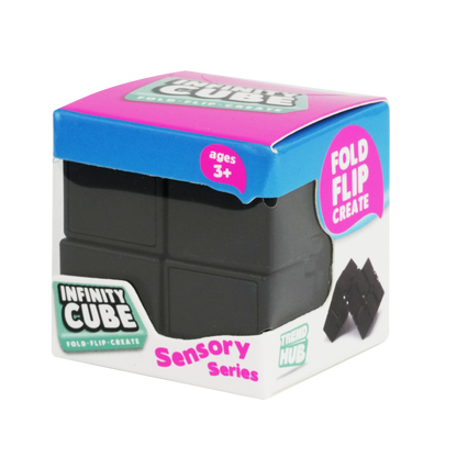 Dark Slate Gray Trend Hub 85g Infinity Cube Black Fidget Toys