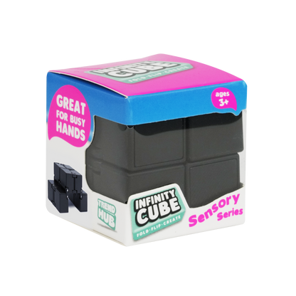 Dark Slate Gray Trend Hub 85g Infinity Cube Black Fidget Toys