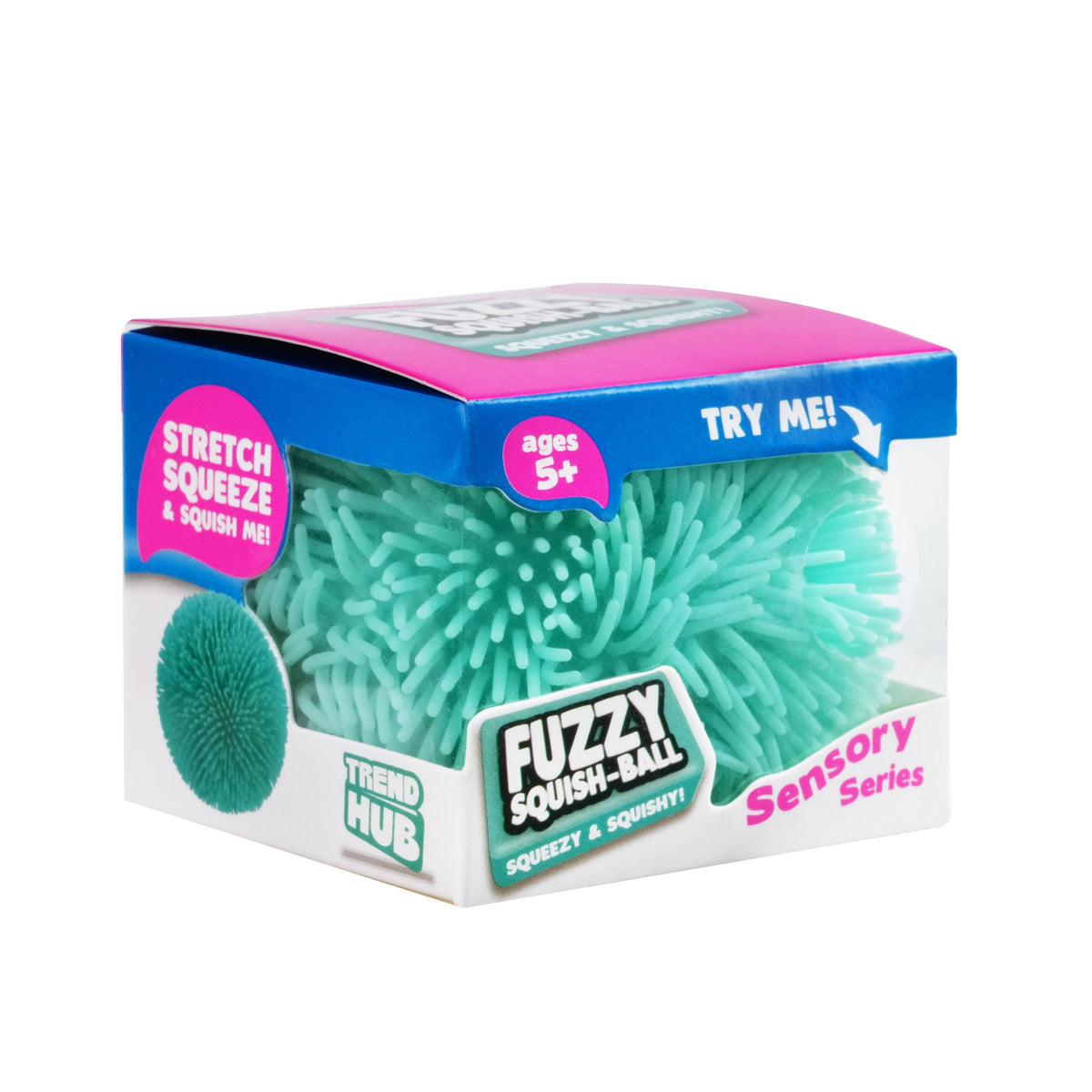 White Smoke Trend Hub Fuzzy Squish-Ball assorted Squishy & Squeeze