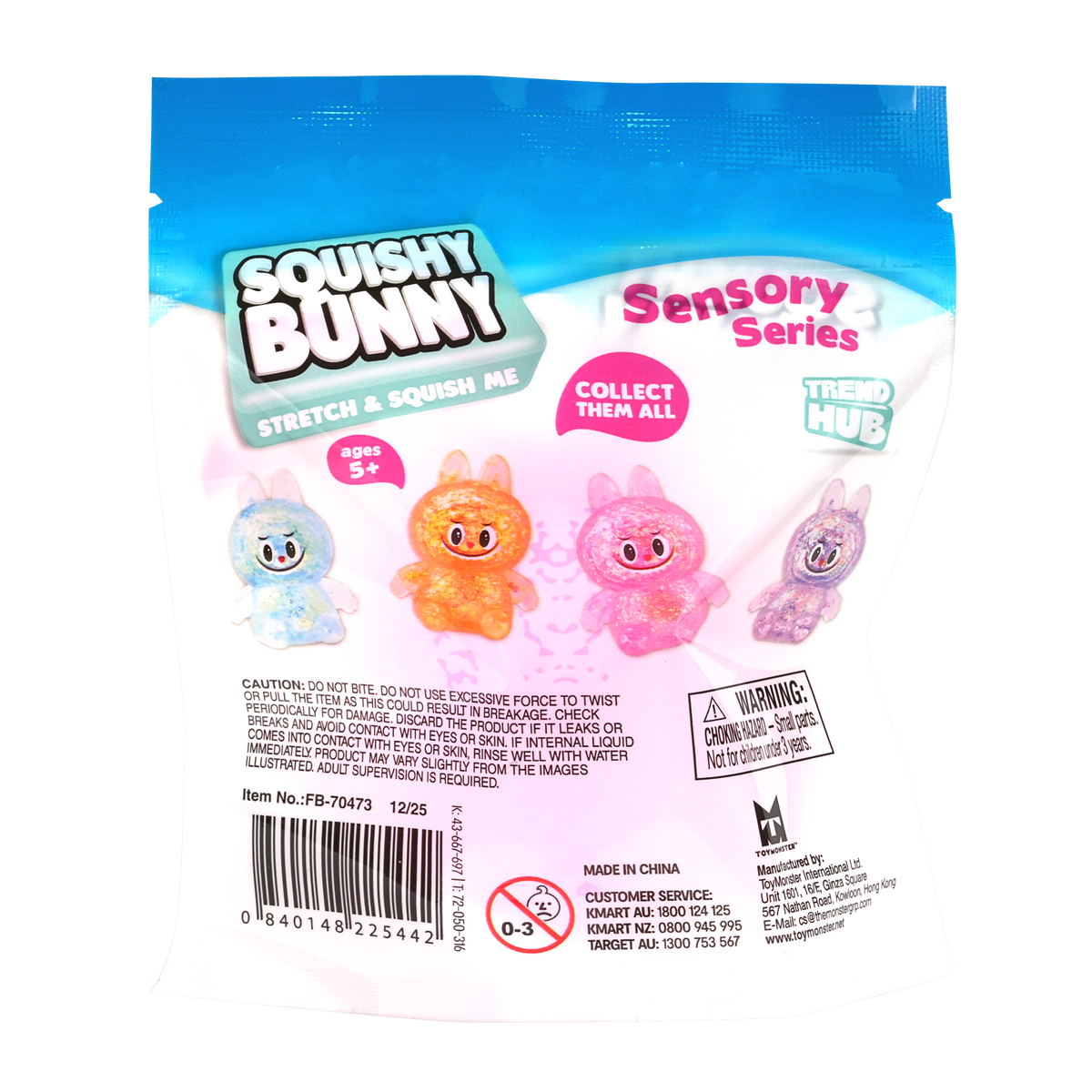 White Smoke Trend Hub Squishy Bunny assorted Squishy & Squeeze