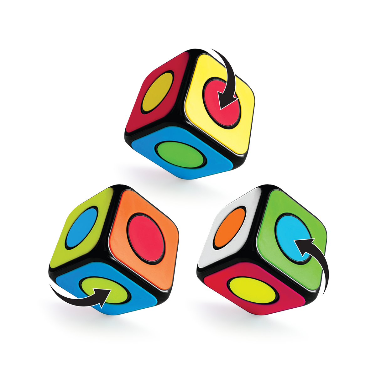 Black Trend Hub Movement Cube Fidget Toys