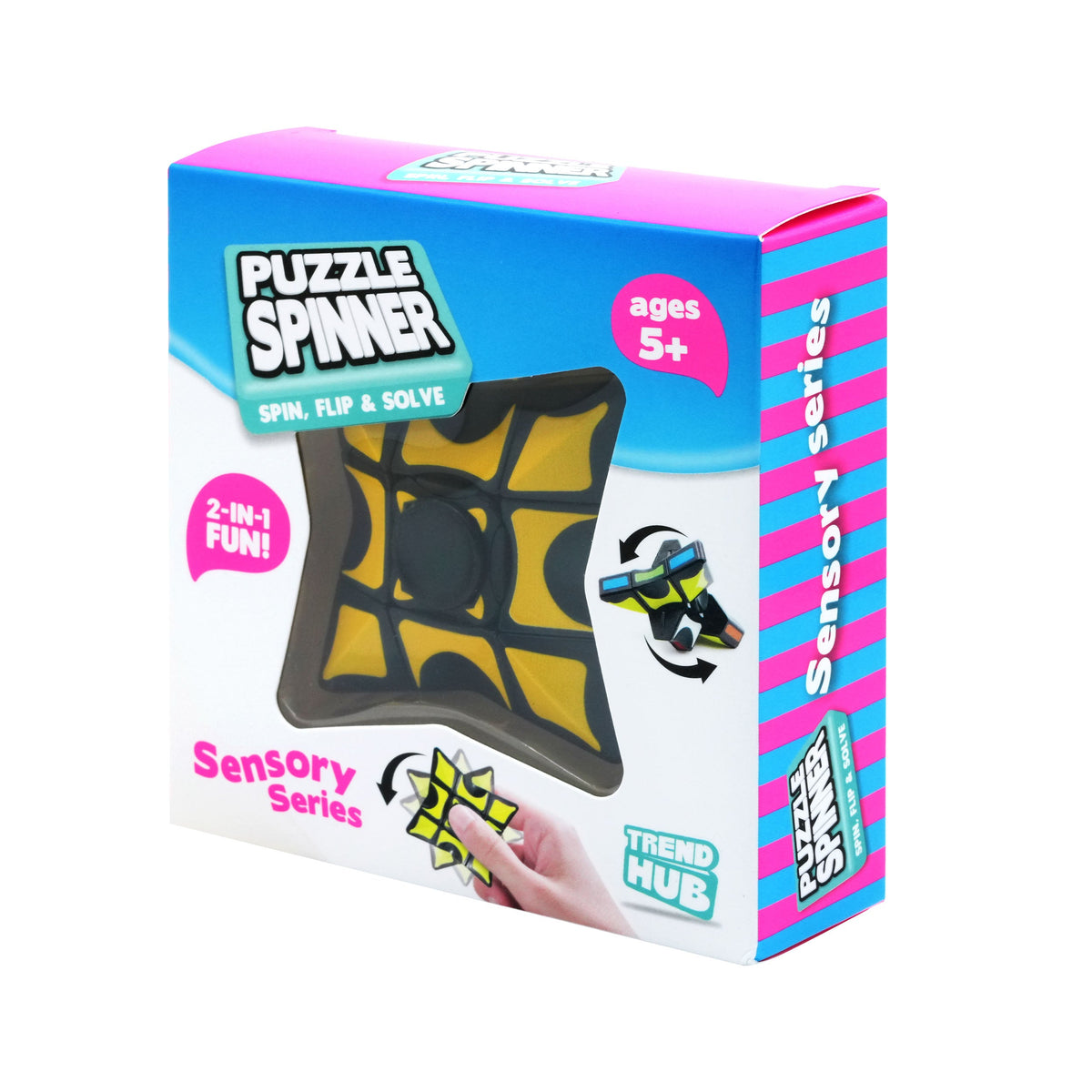 White Smoke Trend Hub Puzzle Fidget Spinner Fidget Toys