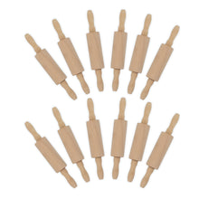 White Smoke Wood Rolling Pins 24cm 12Pc Kids Craft Basics