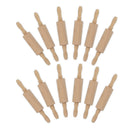 White Smoke Wood Rolling Pins 24cm 12Pc Kids Craft Basics