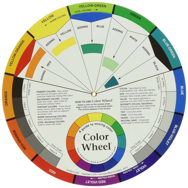 White Smoke TCWC Artists Colour Wheel, 23.5cm Painting Accessories