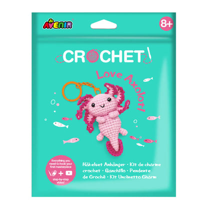 Turquoise Avenir Crochet Keychain Love Axolotl Kids Activities