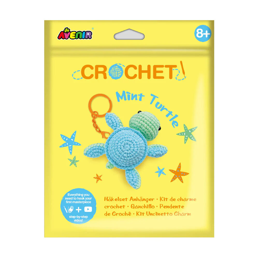 Light Goldenrod Avenir Crochet Keychain Mint Turtle Kids Activities
