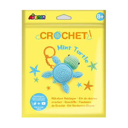 Light Goldenrod Avenir Crochet Keychain Mint Turtle Kids Activities
