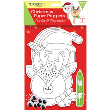 Tan Teacher's Choice Christmas Paper Puppets 8pc Christmas