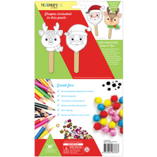 Dark Khaki Teacher's Choice Christmas Paper Puppets 8pc Christmas