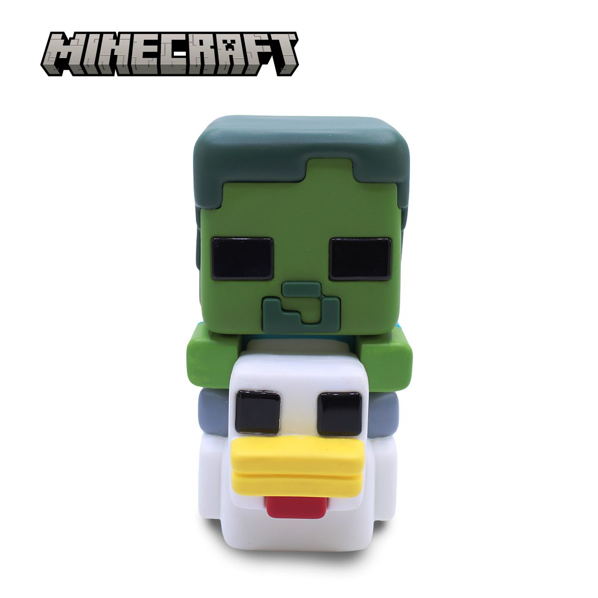 White Smoke Minecraft Softeez Chicken Jockey Squishy & Squeeze