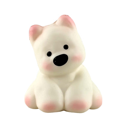 White Smoke Fluffmellies Cute Dog Squishy & Squeeze