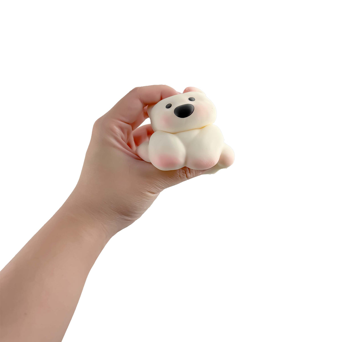 White Smoke Fluffmellies Cute Dog Squishy & Squeeze