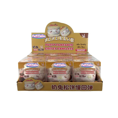 White Smoke Fluffmellies Pancakes Squishy & Squeeze