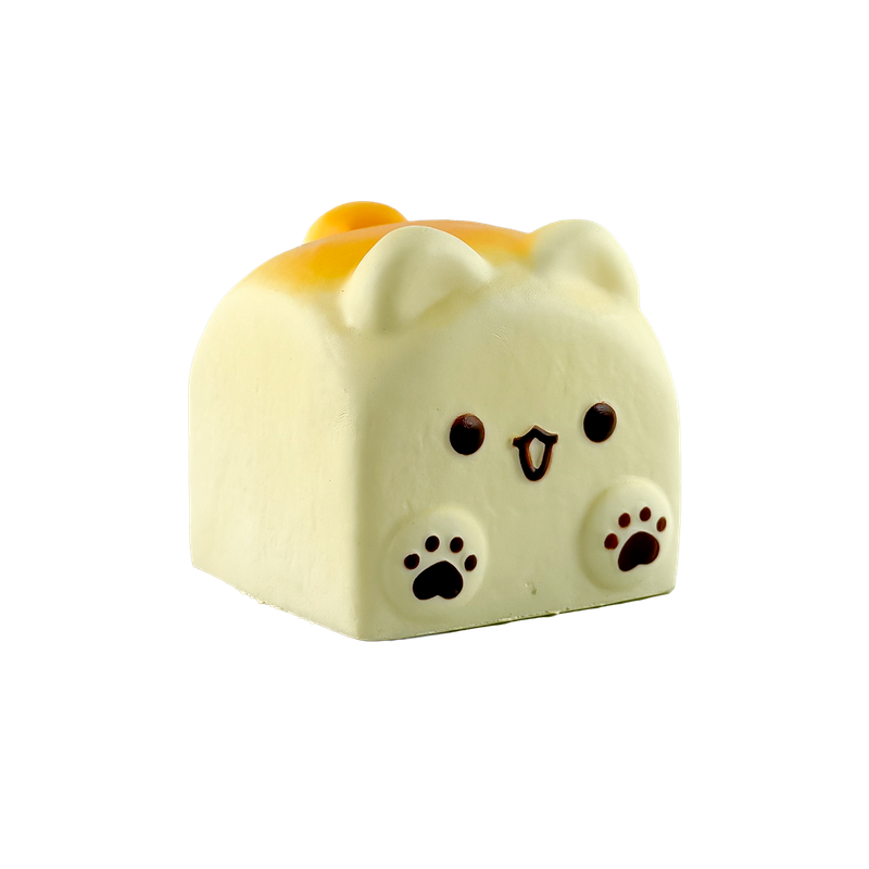 Black Fluffmellies Doggy Toast Squishy & Squeeze