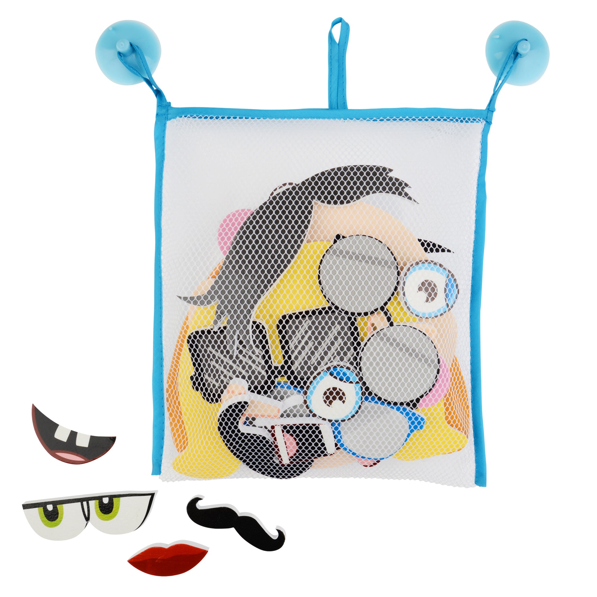 White Smoke Bath Time Stickers, Silly Faces Bath Time Fun