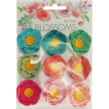 Gray Bright Assorted Cora Flower 9Pcs Craft Basics