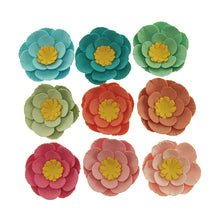 White Smoke Bright Assorted Cora Flower 9Pcs Craft Basics
