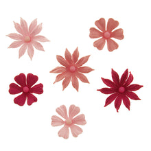 White Smoke Valerie Pink Ripple Flower 32Pcs Craft Basics