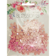 Light Gray Sparkle Florettes Pink 60Pcs Craft Basics