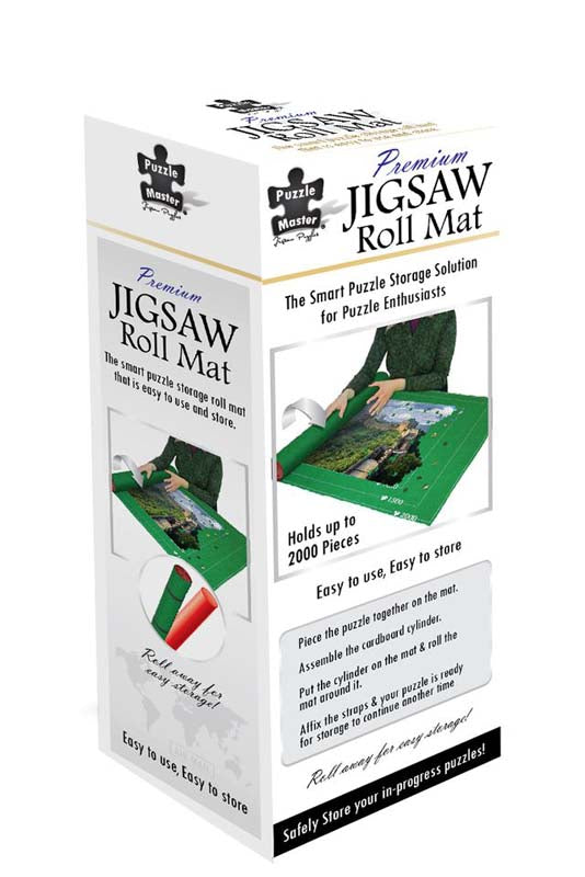 Jigsaw puzzle roll mat package with green mat preview