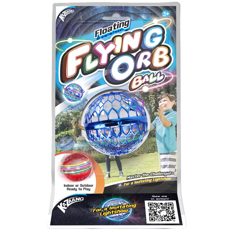 White Smoke Kazaang Flying Orb Ball - Blue Fidget Toy