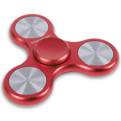 White Smoke Bopster Metal Fidget Spinner Red Fidget Toys