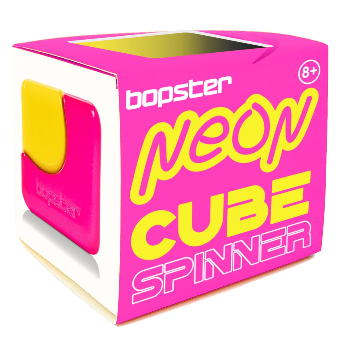 White Smoke Bopster Neon Fidget Cube Spinner Neon Yellow Fidget Toys