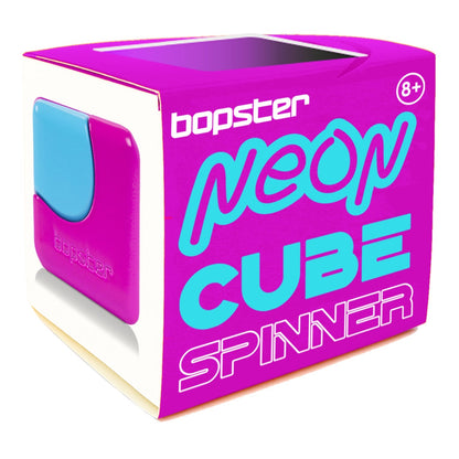 White Smoke Bopster Neon Fidget Cube Spinner Neon Purple Fidget Toys