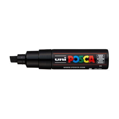Black Posca PC 8K Bold Chisel Tip Paint Marker, Black Paint Markers