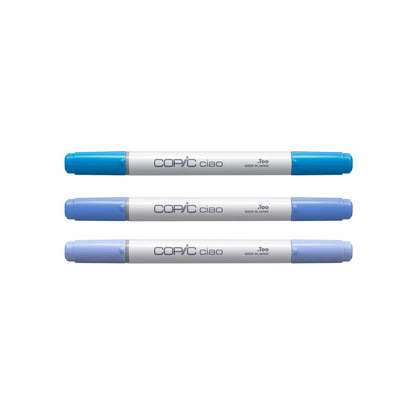 White Smoke Copic Ciao Exclusive Blue Tones Assortment, 3Pk Bundle Custom Bundle