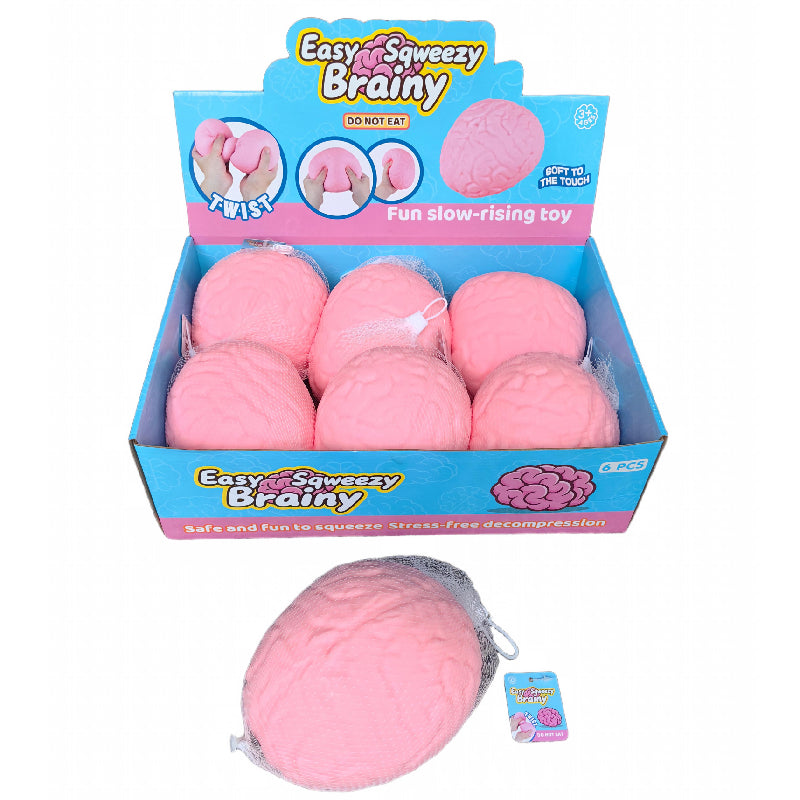 White Smoke Squishy Jumbo Brain Squishy & Squeeze
