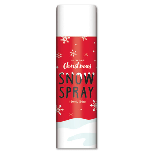 White Smoke Xmas Snow Decoration Spray Can, White, 150ml Christmas