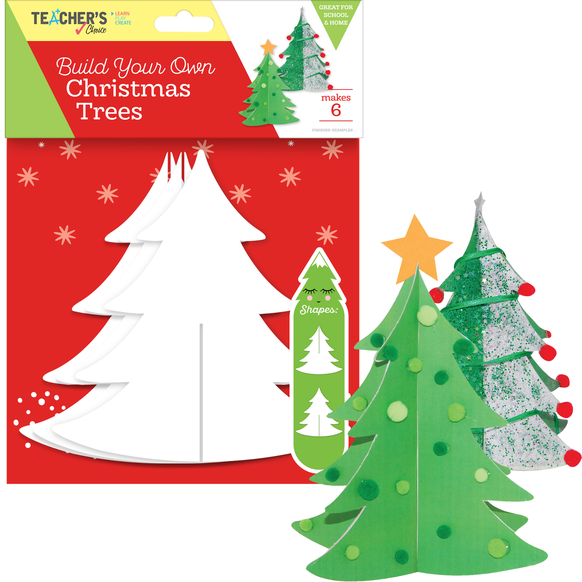 Firebrick Teacher's Choice Build Your Own Christmas Trees Makes 6 Christmas