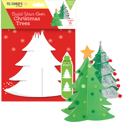 Firebrick Teacher's Choice Build Your Own Christmas Trees Makes 6 Christmas