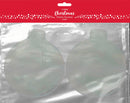 XMAS Round shaped Fillable Bauble, 2pk