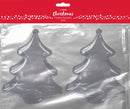 XMAS Tree shaped Fillable Bauble, 2pk