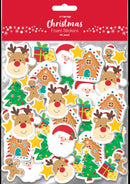 XMAS Foam Stickers, 45Pk