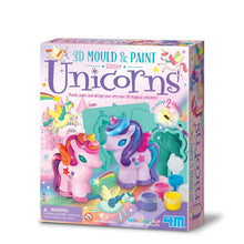 3D unicorn mould and paint kit box with glitter unicorn designs