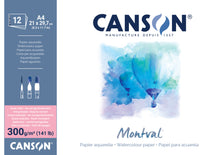 White Smoke Canson Montval 300 Pad Hot Pressed A4 Pads