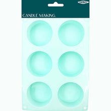 Light Cyan Silicone Candle Mould, Round, 1pcs Modelling and Casting Supplies