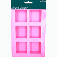 Lavender Silicone Candle Mould, Square, 1pcs Modelling and Casting Supplies