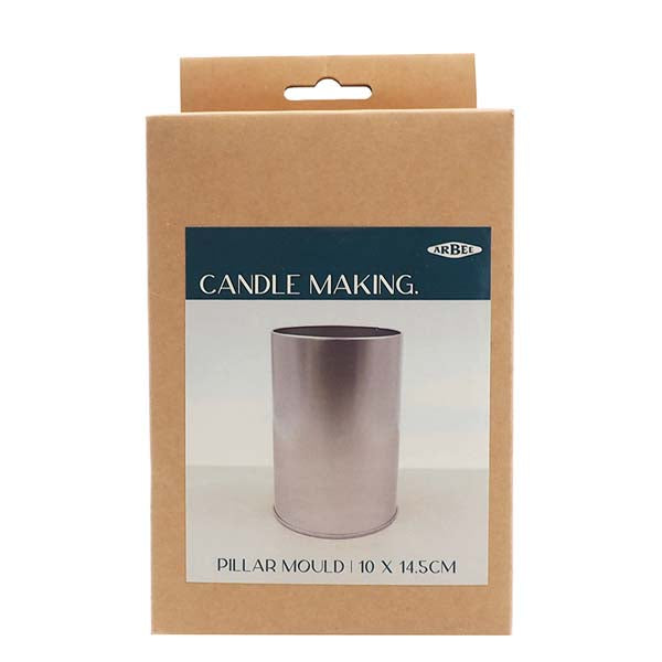Rosy Brown Candle Metal Moulds, Pillar Candle, 10x14.5cm, 1pcs Modelling and Casting Supplies