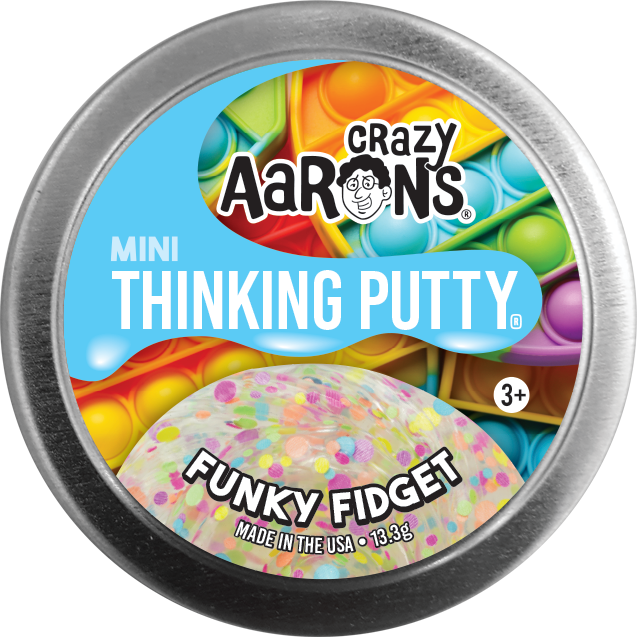 Black Crazy Arons 2in Mini Trends Tins Funky Fidget Squishy & Squeeze