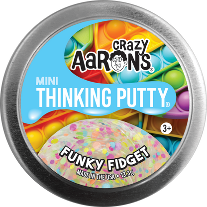 Black Crazy Arons 2in Mini Trends Tins Funky Fidget Squishy & Squeeze