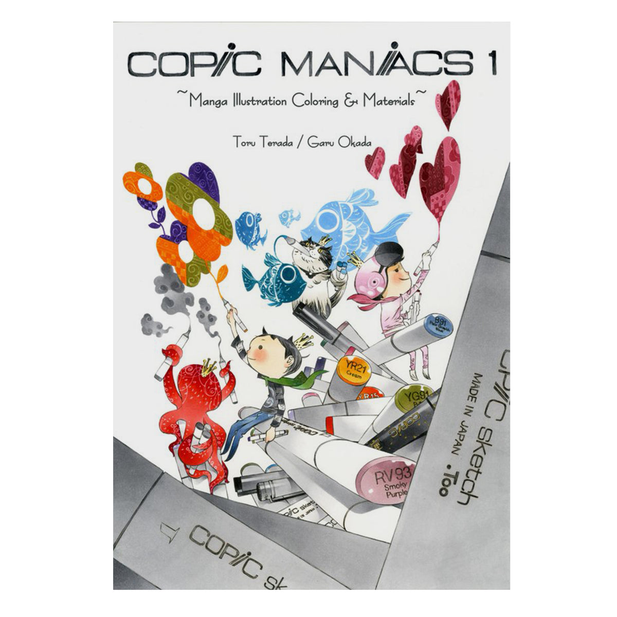 Lavender Copic Maniacs Manga Illustration Guide 1 Pens and Markers